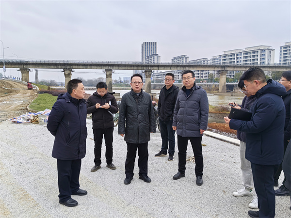 1月20日，汪凱書記到豐樂河環(huán)境整治項目進行調(diào)研，洪董、張總陪同1。.jpg