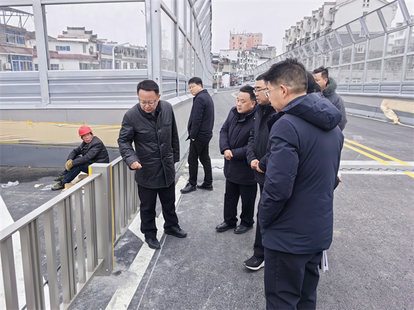 1月20日，汪凱書記到跨鐵路橋項目進行調(diào)研，洪董、張總陪同。.jpg