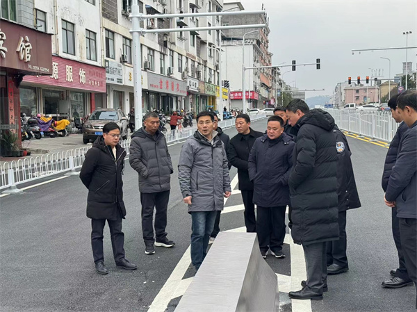 1月21日，洪董，張總陪同王奇勇縣長一行調(diào)研新安路跨鐵路橋.jpg